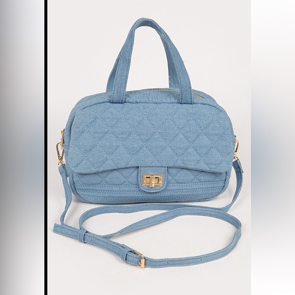 $18 start❤️NEW ARRIVAL Quilted denim bag - Picture 7 of 8